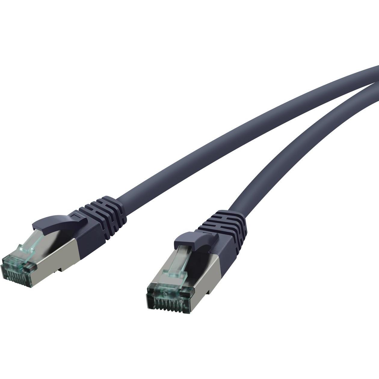 RED Patchkabel Cat.6a blau 30,0m (S/FTP, CAT6a, 30 m), Netzwerkkabel