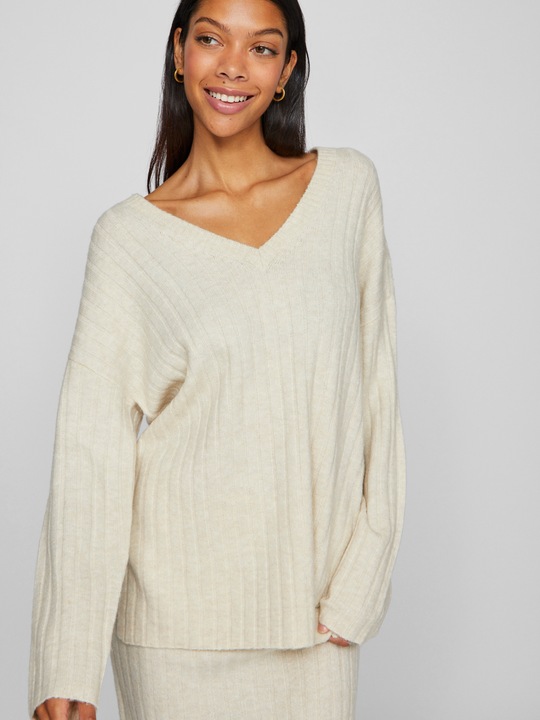 Image du produit Vila Pull en tricot col V (L)