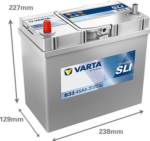 Produktbild Varta Blue Dynamic B33 (12 V, 45 Ah, 330 A)