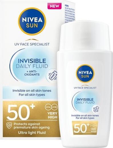 Productafbeelding NIVEA Huidcrème Specialist Invisible Daily Fluid SPF 50+ 40 ml (SPF 50+, 40 ml)