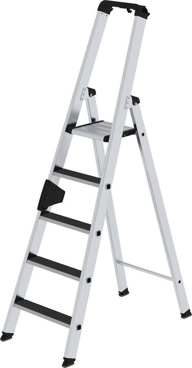 Produktbild Munk Stufen-Stehleiter einseitig begehbar mit clip-step R13 5 Stufen (Stehleiter)