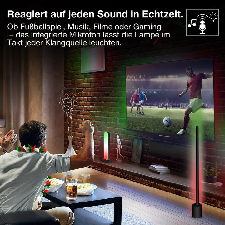 Produktbild Osram Smart Wifi Floor Corner Slim With Remote Control Black Slim RGB + Tw + Rc (280 lm)