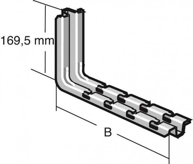 Produktbild Legrand Konsole 100mm CSN 100 GS CM556100 (Wanddose)