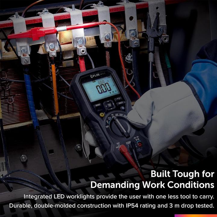 Immagine prodotto Flir Tester di isolamento e multimetro digitale, 4MOhm... 20GOhm, IP54 (CAT III)