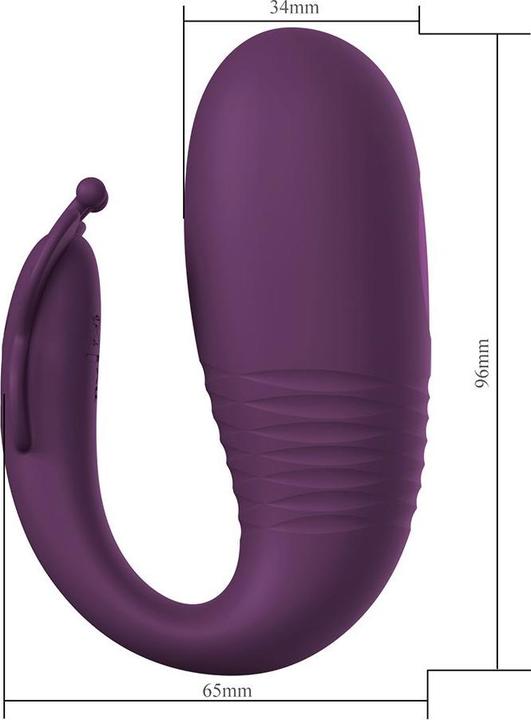 Actual product image Pretty Love Klay - Thrusting Egg Vibrator (App gesteuert) - Lila