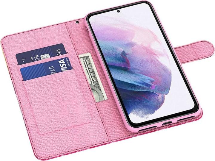 Actual product image Cover-Discount Galaxy S22+ - case glitter effect butterfly blue (Samsung Galaxy S22+)