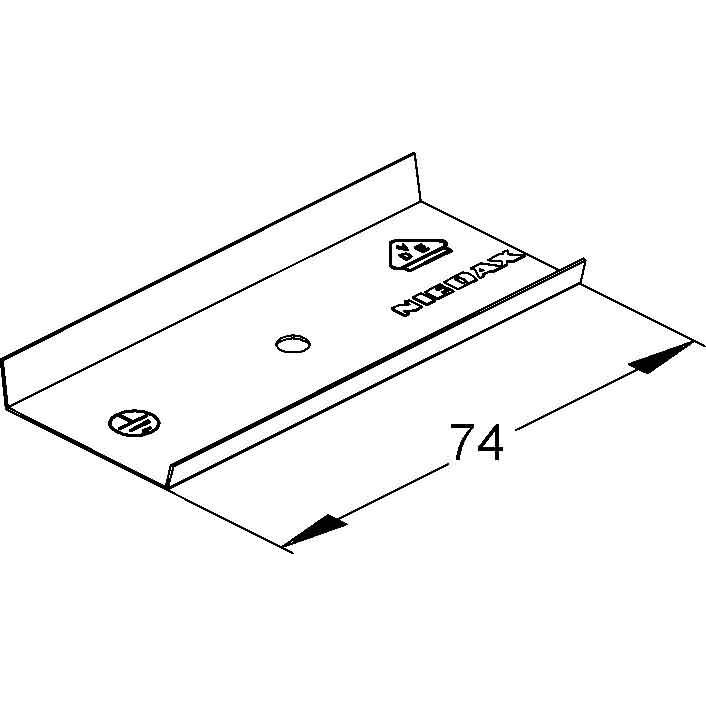 Thumbnail - Niedax, Kabelschutz + Kabelführung, Stoss-Stellenverbinder LST16.030 (110 mm)
