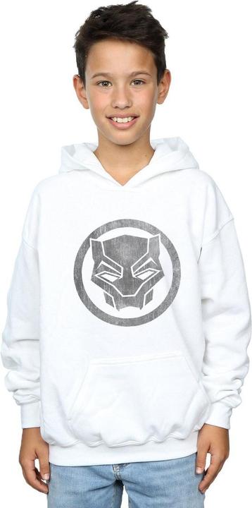 Immagine prodotto Black Panther Distressed Icon Felpa con Cappuccio Ragazzi (152, 158)