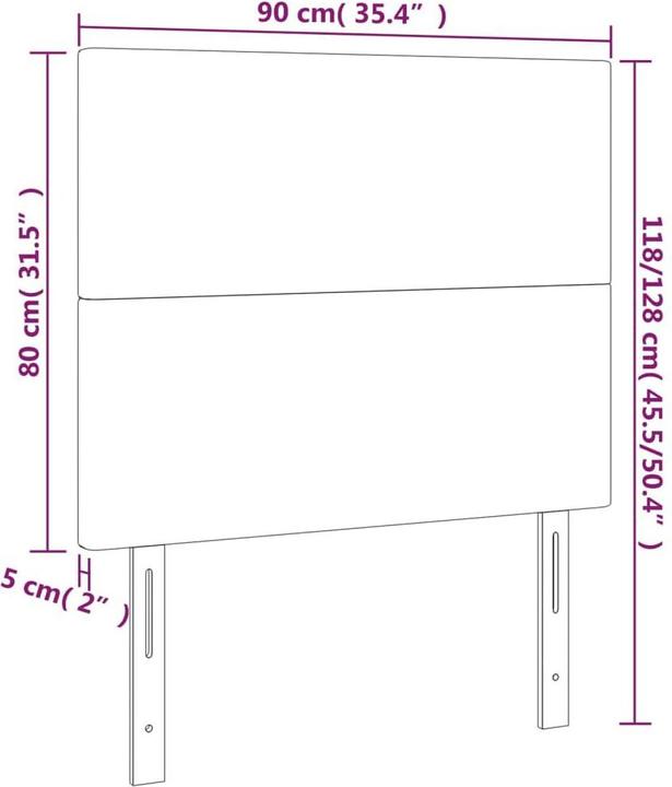 Actual product image VidaXL Roberto (90 x 5 x 128 cm)