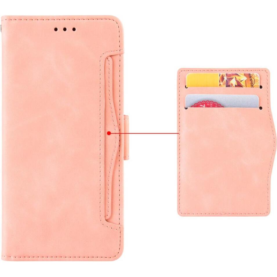 Thumbnail - Cover-Discount Oppo Reno 10 / 10 Pro - Etui mit Kartenfächer rosa (OPPO Reno 10, Oppo Reno 10 Pro), Smartphone Hülle, Ro...