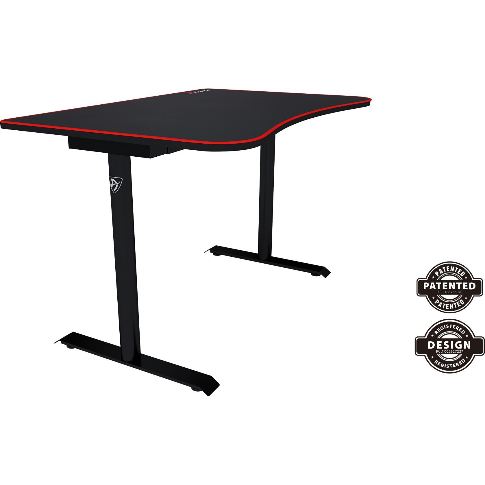Arozzi Fratello, Gaming Tisch, Schwarz, Rot