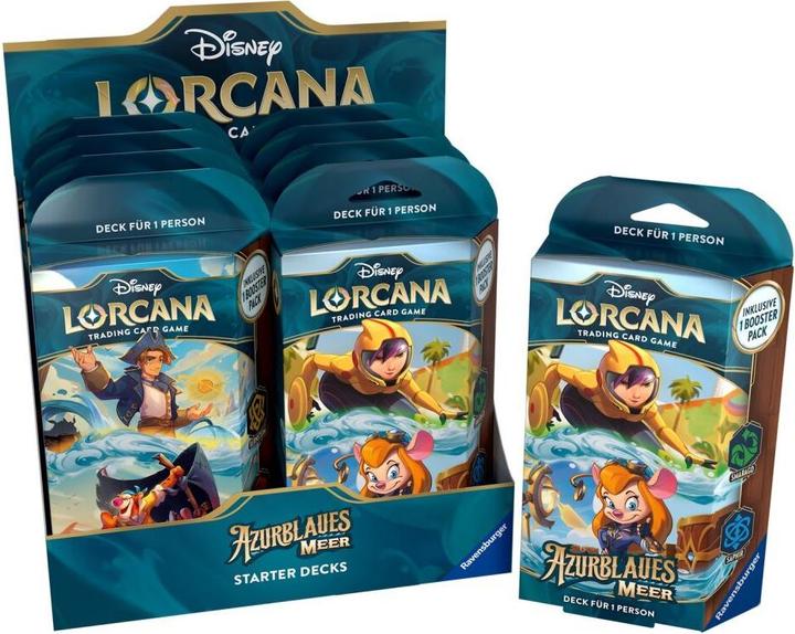 Actual product image Disney Lorcana TCG Azurblaues Meer Starter Decks Display (8) *German Edition* (German, Booster display)