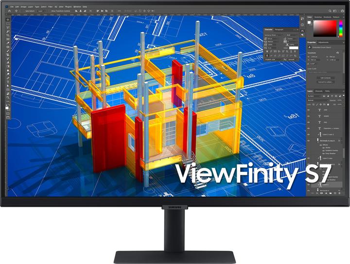 Produktbild Samsung S27A704NWU skaerm - LE (3840 x 2160 Pixel, 27")