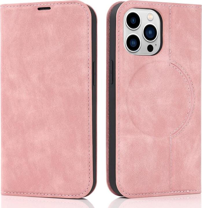Produktbild Cover-Discount iPhone 15 Pro - MagSafe Flip Case RFID rosa (Apple iPhone 15 Pro)
