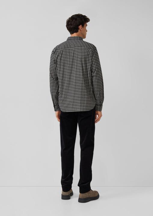 Immagine prodotto s.Oliver Hemd Regular Fit: Elastisches Button-Down-Hemd mit Karomuster (XL)