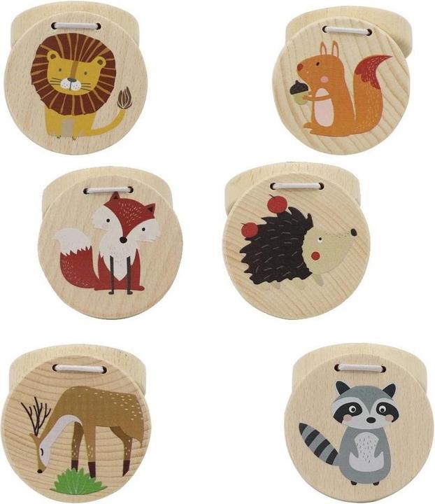 Askato Tierkastagnetten aus Holz