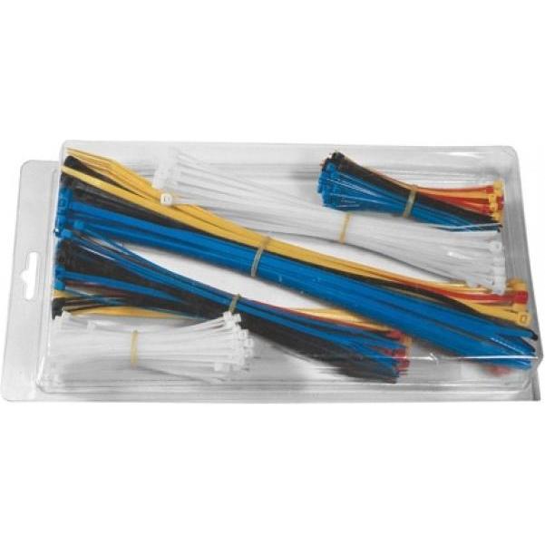 Tecline, Fascette, exertis Connect - Kit di fascette per cavi - Nero, blu (650 pz.)