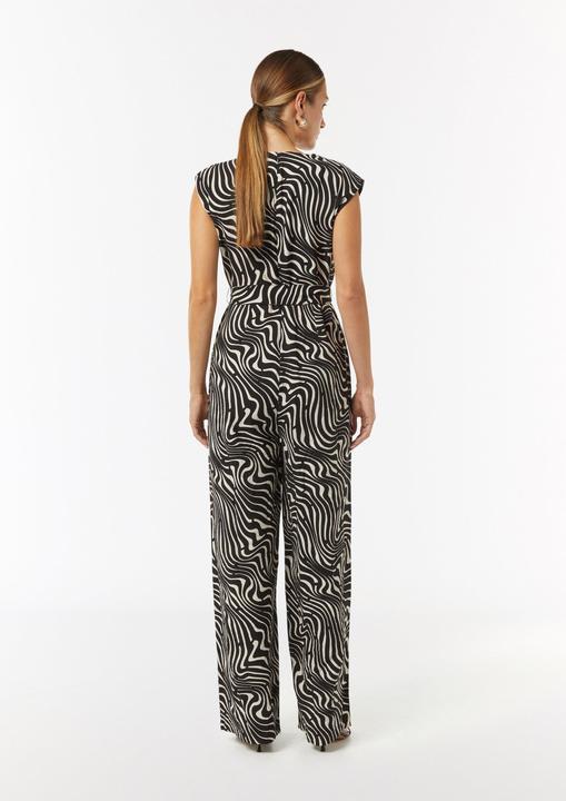 Produktbild Comma Overall Gemusterter Overall mit Bindegürtel und Faltendetails (36)