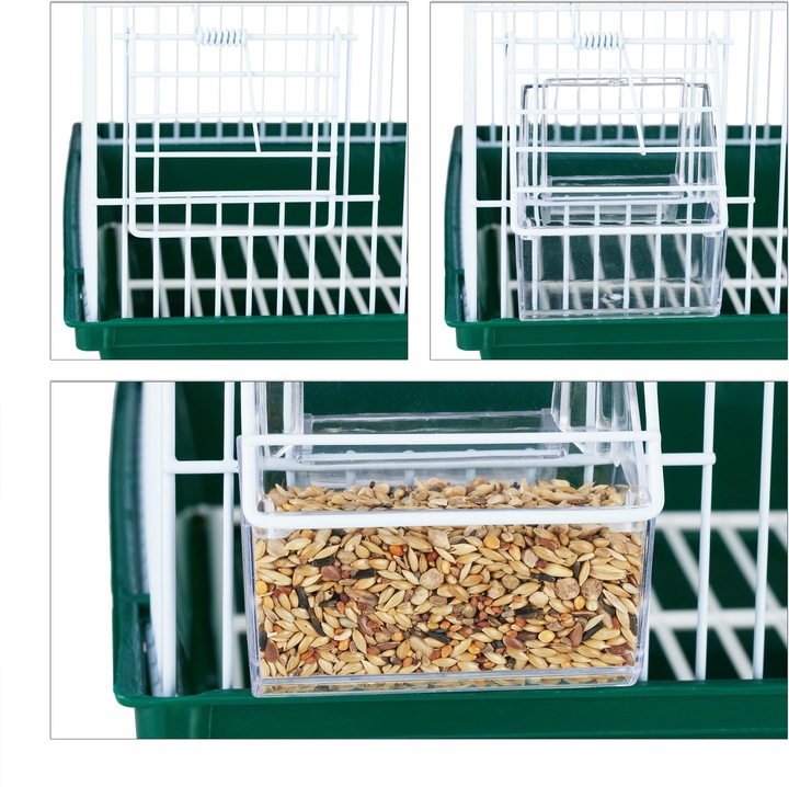 Actual product image Relaxdays Small Bird Cage with Accessories
