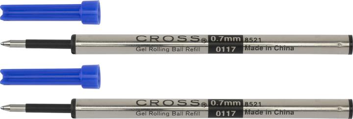 Cross Roller refill gel 2ST blue (2 Piece, Blue, 0.70 mm)