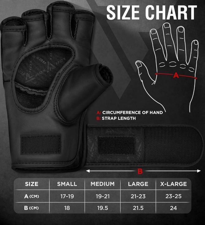 Produktbild Rdx MMA Glove GGRF-12 Black (S)