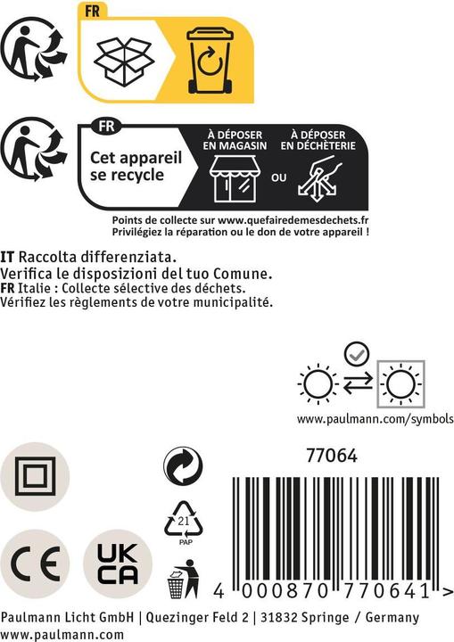 Produktbild Paulmann Embla II (E27)