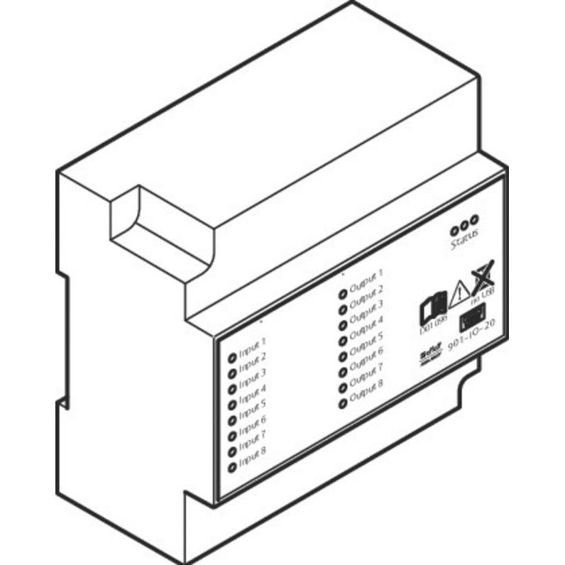 effeff, Personenschutz, Interface Modul für Hutschiene ePED Hi-O IO 901