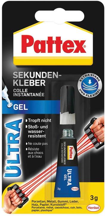 Produktbild Pattex Sekundenkleber Ultra Gel Mini Trio (1 g)