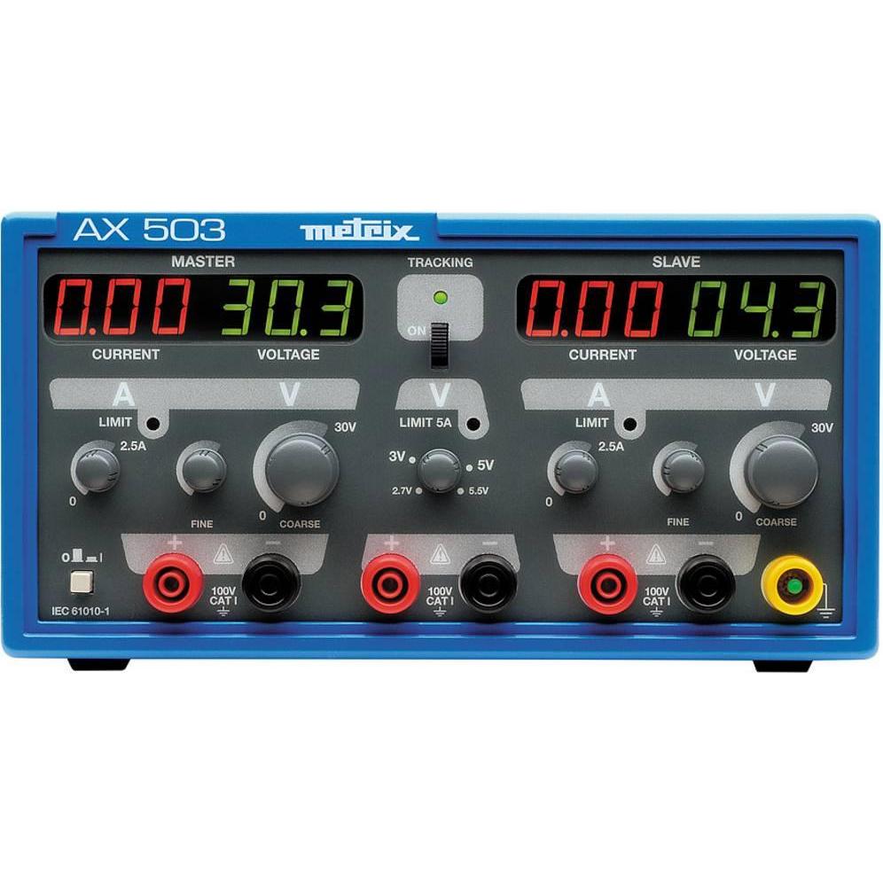 Metrix Alimentatore da laboratorio stabilizzato con 3 uscite, Alimentazione laboratorio