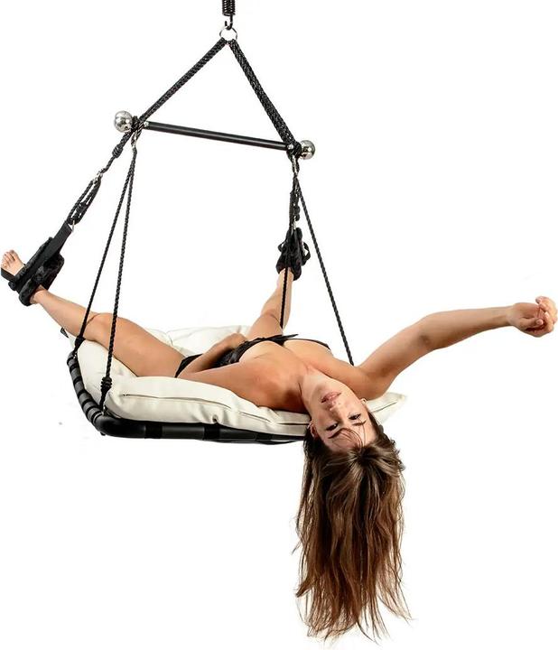 Immagine prodotto Lonesome Dragon Love Swing in microfibra di pelle bianca e nera Euphoria