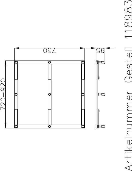 Productafbeelding Hoesch Muna basisframe f DW 800/900/1000x800mm