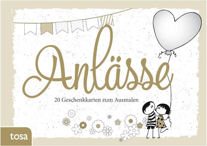 Produktbild Geschenkkarten zum Ausmalen - Anlässe (Deutsch, 2016)
