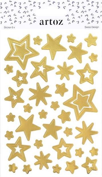 Produktbild Artoz Sticker Sterne gold