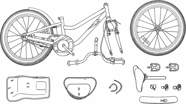 Produktbild vidaXL Kinderfahrrad (18")