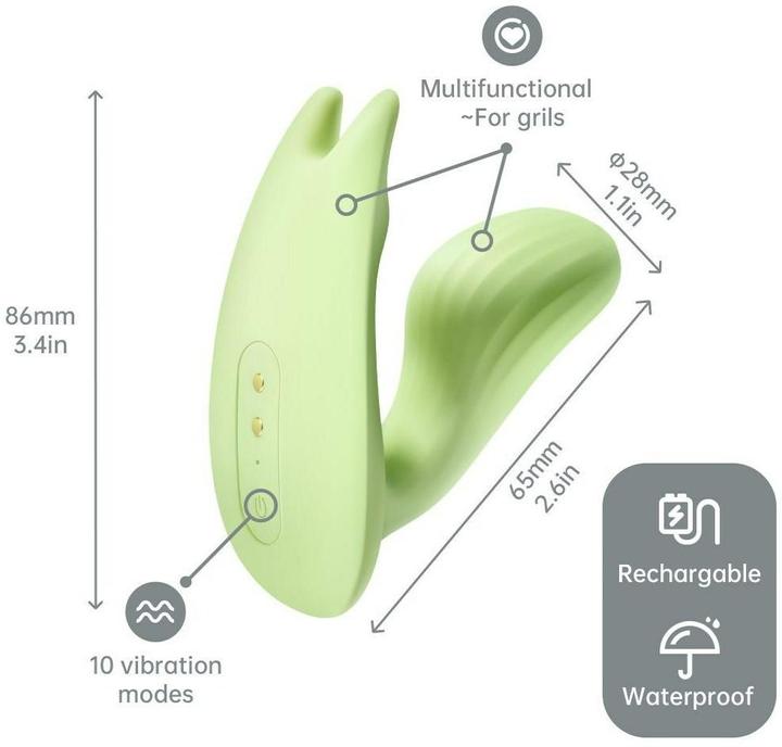 Actual product image Magic Motion Umi Smart Wearable Vibrator Grün