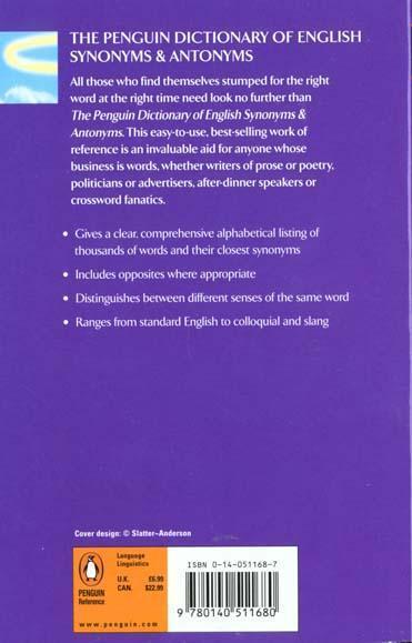 Produktbild The Penguin Dictionary of English Synonyms & Antonyms (Englisch, Rosalind Fergusson)
