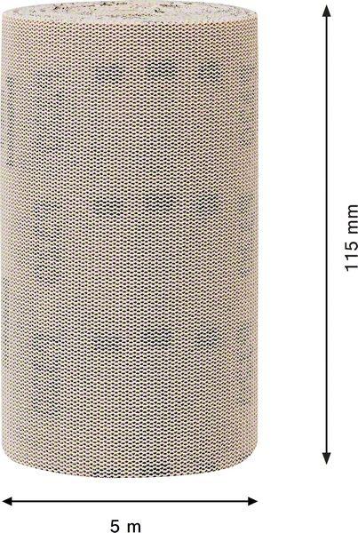 Immagine prodotto Bosch Professional Zubehör EXPERT M480 Rotolo di rete abrasiva, 115 mm, 5 m, G 400 (400)