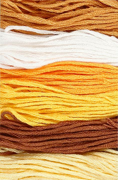 Actual product image Creativ Company Embroidery thread cotton gold