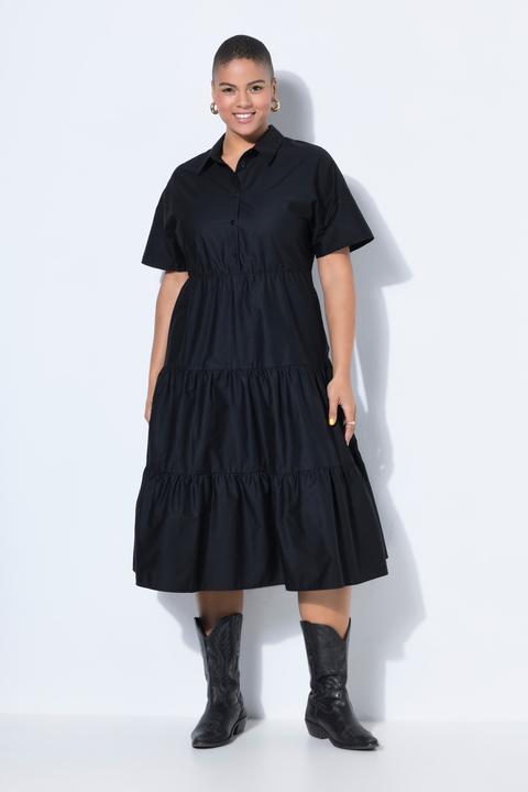 Image du produit Studio Untold Robe maxi à volants, manches courtes et coupe évasée (46, 48)