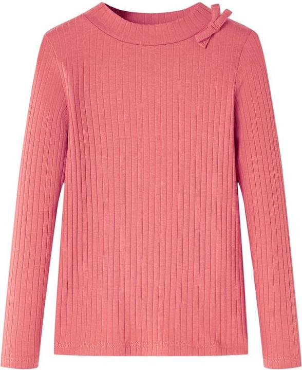 Produktbild vidaXL Kinder-Langarmshirt Altrosa 128,Material: 95 % Baumwolle. 5
