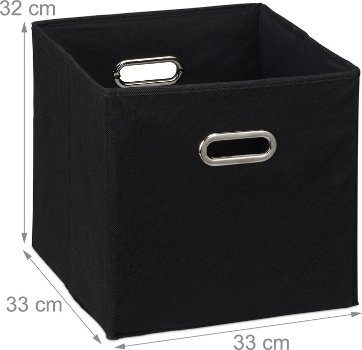 Produktbild Relaxdays 2x Aufbewahrungsbox (33 x 33 x 32 cm, 34.85 l)