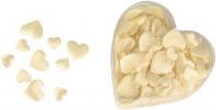 Rayher raso tessuto raso : cuore, imbottito, crema, 100