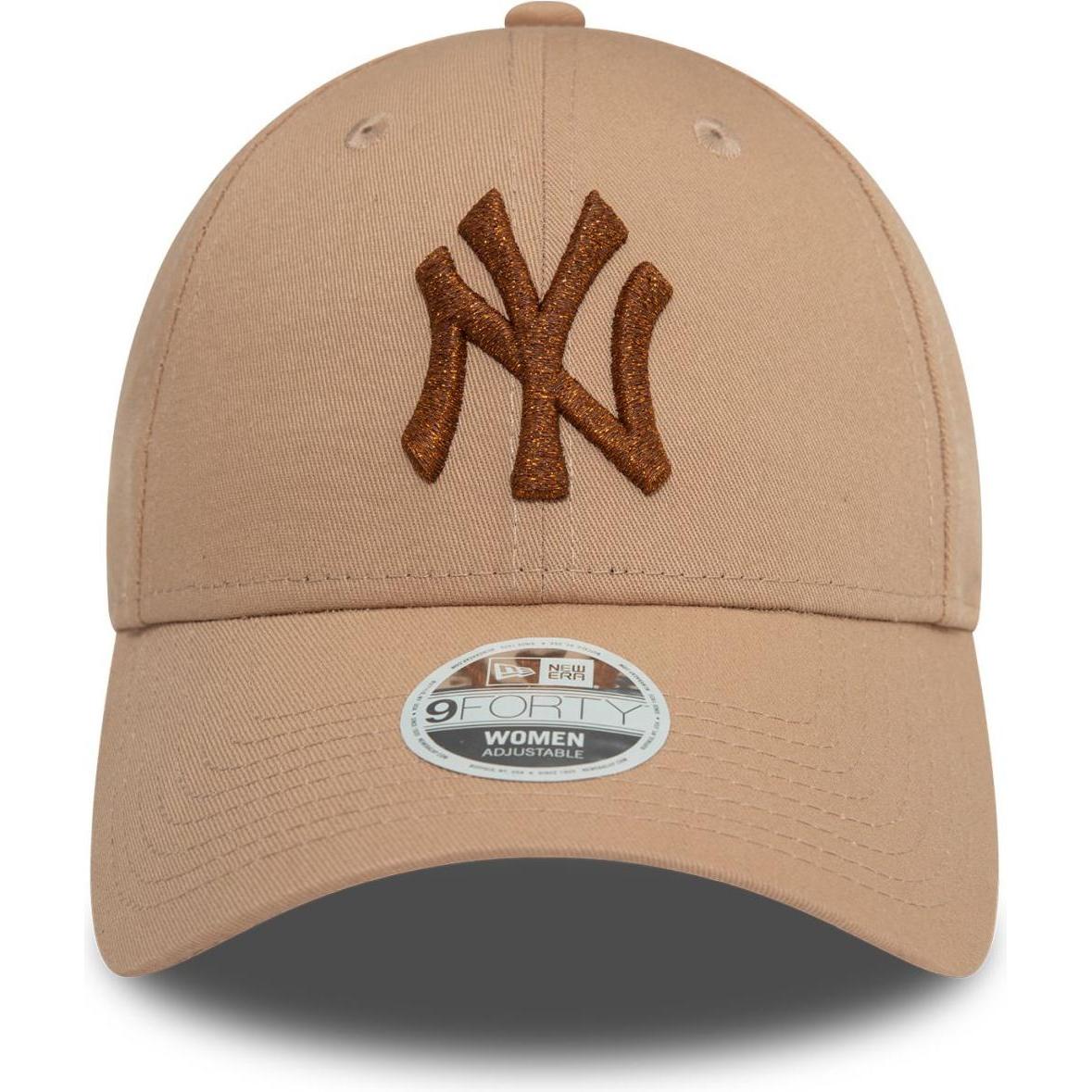 Thumbnail - New Era, Damen, Cap, 9Forty Damen Cap - Metallic New York Yankees Khaki, Braun