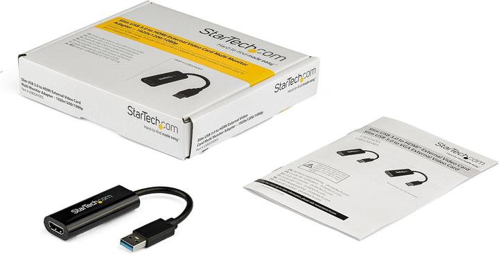Actual product image StarTech Slim USB 3.0 HDMI Video Card (USB-A, 19 cm)