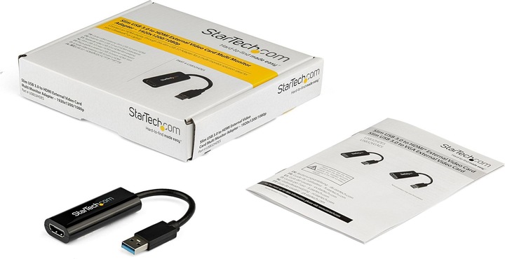Produktbild StarTech Slim USB 3.0 HDMI Video Card (USB-A, 19 cm)