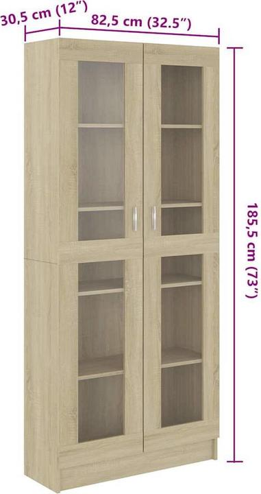 Actual product image vidaXL Gizela (82.5 x 30.5 x 185.5 cm)