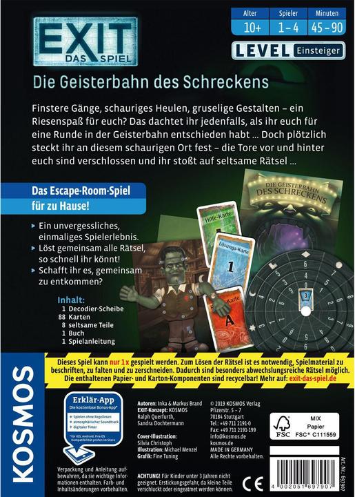 Produktbild Kosmos Exit - Die Geisterbahn des Schreckens (Deutsch)
