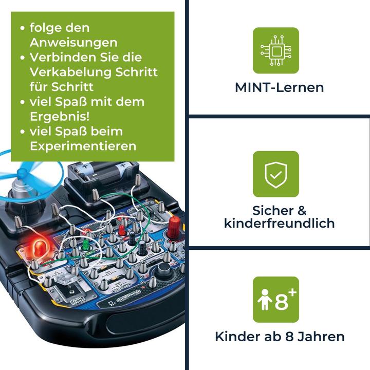Productafbeelding Velleman Elektronisch projectpakket - 18 experimenten - LED, ventilator & geluid