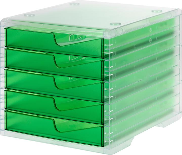 Actual product image Styro Drawer box styroswingbox light gecko DIN C4 with 5 drawers (C4)