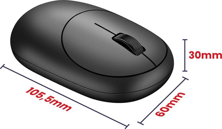 Actual product image Wiwu Converter - Wireless Mouse WiMiCE 2.4G WM107 - black (Wireless)